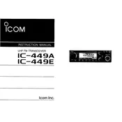 Icom IC-449E Transceiver manual cover