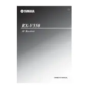 Yamaha RX-V550 Receiver manual cover