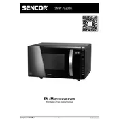 Sencor SMW 7023BK Oven manual cover