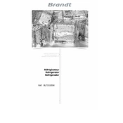 Brandt BLT5510SW Refrigerator manual cover