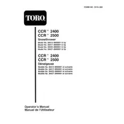 Toro CCR 2400 38417 Snow Thrower manual cover