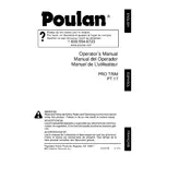 Poulan Pro PT 17 Trimmer manual cover