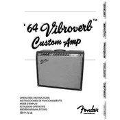 Fender 64 Vibroverb Custom 8140000000 120V 60Hz USA Amplifier manual cover