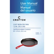 Crofton 43027 Cast Iron Fry Pan Red manual cover