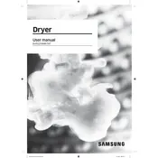 Samsung DVE54M8750 Dryer manual cover