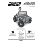 Power Wheels Mattel Jeep Wrangler FRC35 Toy manual cover