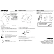 Shure SCL5 Earphones manual cover