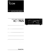 Icom IC-765 Transceiver manual cover