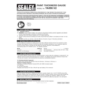 Sealey TA090.V2 Gauge manual cover