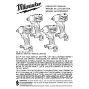 Milwaukee M18 2656-20 Wrench manual cover