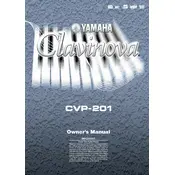 Yamaha Clavinova CVP-201 Piano manual cover