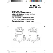 Hitachi CV-S950 Vacuum Cleaner manual cover