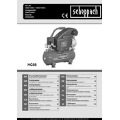 Scheppach HC08 5906119901 Compressor manual cover