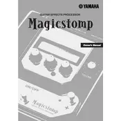 Yamaha Magicstomp Guitar Effects Processor manual cover