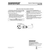 Shure R65 Cartridge manual cover