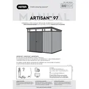 Keter Artisan 97 Shed manual cover