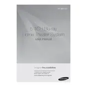 Samsung Blu-ray HT-BD1150 Series Home Theater System manual cover