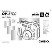 Casio QV5700 Camera manual cover