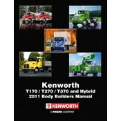 Kenworth T170 2011 Truck manual cover