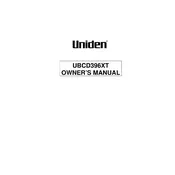 Uniden UBCD396XT Scanner manual cover