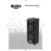 Bush PT-951 8994589 Speaker manual cover