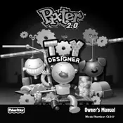 Fisher Price Mattel Pixter Deluxe Toy Designer C5347 Toy manual cover