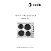 Caple C605E Hob manual cover