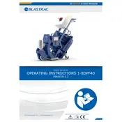 Blastrac 1-8DPF40 Blasting Machine manual cover