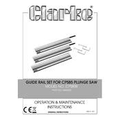 Clarke 6460235 CPS85R Guide Rail Set for CPS85 Plunge Saw manual cover