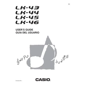 Casio LK43 Keyboard manual cover