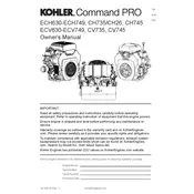 Kohler CH745 Engine manual cover