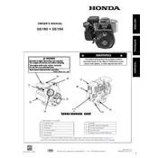 Honda GS160 2021 Engine manual cover