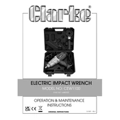 Clarke 6480320 CEW1100 Electric Impact Wrench manual cover