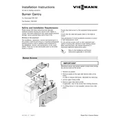 Viessmann Vitocrossal 300 CA3 Burner Gantry Accessory manual cover