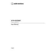 Audio-Technica ATH-S220BT Headphones manual cover