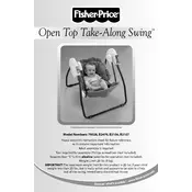 Fisher Price Mattel Open Top Take-Along B2107 Swing manual cover