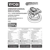 Ryobi P435 Buffer manual cover