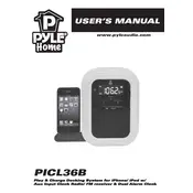 Pyle PICL36B Dock manual cover