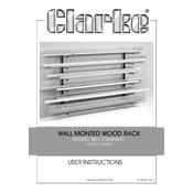 Clarke 7640030 CWMWR1 Wall Mounted Wood Rack manual cover