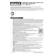 Sealey WPl117A Pump manual cover