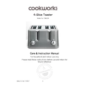 Cookworks 7035920 T363DA Toaster manual cover