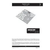 Sencor SBS 250RD Scale manual cover