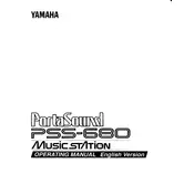 Yamaha PSS-680 Keyboard manual cover