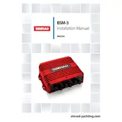 Simrad Novico BSM-3 Sound Module manual cover