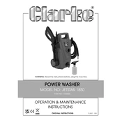 Clarke 7336005 Jetstar 1850 Power Washer manual cover