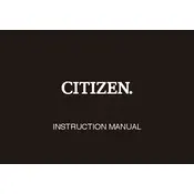 Citizen 9014 Watch manual cover