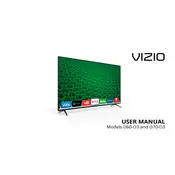 Vizio D60-D3 TV manual cover