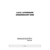 Rangemaster Paragon 2 Granite Undermount Ash Black manual cover