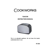 Cookworks 9099397 KT-203 Toaster manual cover