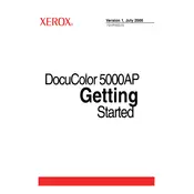 Xerox DocuColor 5000AP Printer manual cover